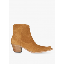 Free Lance - Botines western de piel - Talla 38 - Marrón