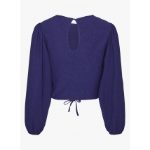 Mamalicious - Korte - rechte top met ronde hals - L Maat - Blauw