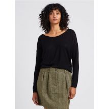 Marie Sixtine - Pull col rond en maille fine - Taille XS/S - Noir