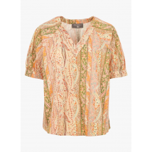 Cotelac - Blouse encolure v en coton - Taille 0 - Orange