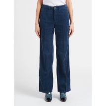 Lab Dip - Katoenen broek met hoge taille - 38 Maat - Blauw