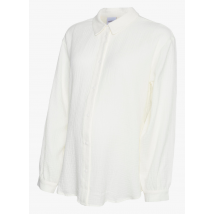 Mamalicious - Rechte - katoenen blouse met textuur - XL Maat - Multikleurig
