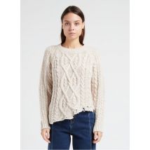 Humility - Rundhalspullover mit zopfmuster - Größe S - Weiß