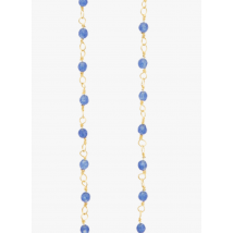 Une A Une - Collier chaîne réglable en laiton - Taille Unique - Bleu