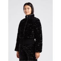 Liu Jo - Kurze steppjacke mit stehkragen und pailletten - Größe 42 - Schwarz