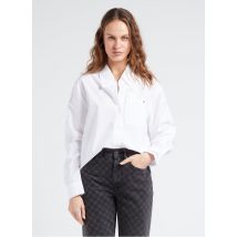 Reiko - Overhemd van biologische katoenpopeline met puntkraag - L Maat - Wit