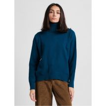 Maison 123 - Pull droit col roulé en laine - Taille XS - Bleu