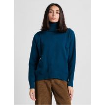 Maison 123 - Pull droit col roulé en laine - Taille XL - Bleu