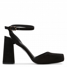 Minelli - Suède sandalen met hak - 37 Maat - Zwart