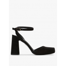 Minelli - Suède sandalen met hak - 37 Maat - Zwart