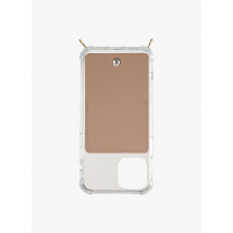 Louvini Paris - Funda para iphone de piel con bolsillo - Talla iPhone 12 Pro Max - Marrón