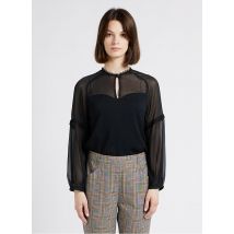 One Step - Top col rond - Taille 38 - Noir