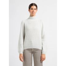 Des Petits Hauts - Pull col montant en baby alpaga et laine mérinos - Taille 1 - Blanc