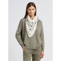 Kujten - Trui van kasjmier met ronde hals - 3 Maat - Kakigroen