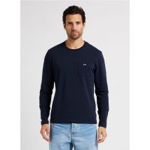 Eden Park - Camiseta de algodón con cuello redondo - Talla XL - Azul