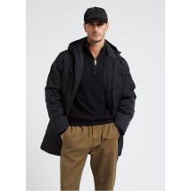 Bombers Original - Cortavientos recto con capucha - Talla 2XL - Negro