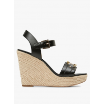 Michael Kors - Sandalen met sleehak en logo - 8.5 Maat - Zwart