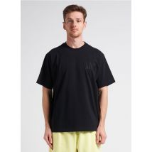 Chevignon - Camiseta de algodón con cuello redondo y bordado - Talla L - Negro