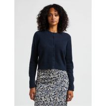 American Vintage - Cárdigan corto de mezcla de lana - Talla M - Azul