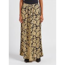 Mes Demoiselles - Pantalón ancho satinado con estampado - Talla 36 - Multicolor