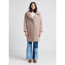 Berenice - Langer wollmix-mantel mit reverskragen - Größe 2 - Beige