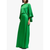 Essentiel Antwerp - Vestido largo satinado - Talla única - Verde