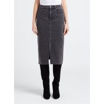 Object - Falda recta de algodón - Talla M - Negro