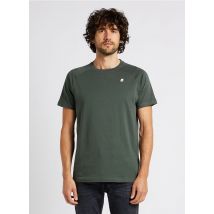 K-way - Camiseta de algodón con cuello redondo - Talla L - Verde