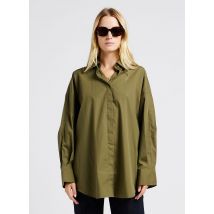 Closed - Oversized - blouse van biokatoen met klassieke kraag - S Maat - Groen