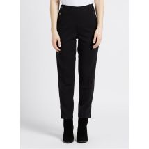 One Step - Pantalon droit à pont - Taille 40 - Noir