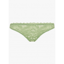 Nenes Paris - Kanten tangaslip met borduursel - M Maat - Groen