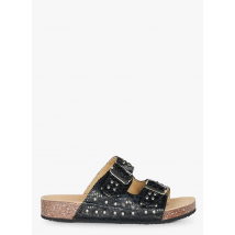 Claris Virot - Platte sandalen van pythonleer - 39 Maat - Zwart
