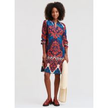 La Fee Maraboutee - Gerade geschnittenes kurzkleid mit henley-ausschnitt und print - Größe 40 - Mehrfarbig