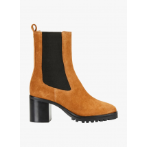 Cosmoparis - Botines de piel con tacón - Talla 40 - Marrón