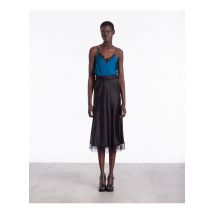 The Kooples - Jupe longue dentelle en soie - Taille 2 - Noir