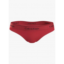 Calvin Klein Underwear - Tanga de mezcla de algodón con logotipo - Talla XL - Rojo
