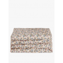 Louise Misha - Housse de couette imprimé fleuri en coton bio - Taille 240x260 cm - Beige
