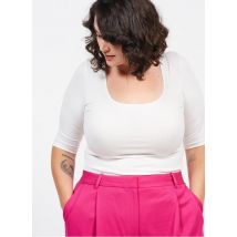 Alme - Body met vierkante hals - 48-50 Maat - Wit