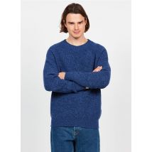 Saison 1865 - Jersey de mezcla de lana con cuello redondo - Talla 2XL - Azul