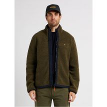 Farah - Jasje met opstaande kraag en zachte voering - L Maat - Groen