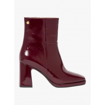 Bocage - Botines de tacón con charol - Talla 39 - Prune