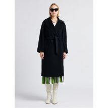 Max Mara Week End - Lange - ruimvallende - scheerwollen jas met reverskraag - 40 Maat - Zwart