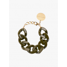 Vanessa Baroni - Bracelet à gros maillons plats - Taille Unique - Vert