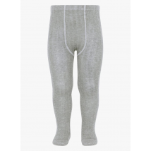 Condor - Panty met ribbeltextuur katoenblend - 3-6mois Maat - Zilver