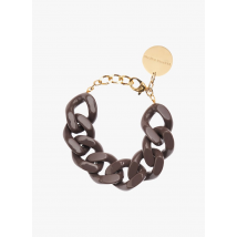 Vanessa Baroni - Armband mit groen flachen gliedern - Einheitsgröße - Braun