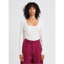 Marie Sixtine - Jersey con cuello cuadrado - Talla L - Beige