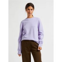 Colorful Standard - Jersey de lana merina con cuello redondo - Talla XS - Violeta