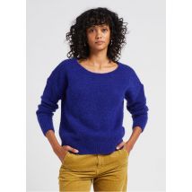 Des Petits Hauts - Pull col bateau en kid mohair mélangé - Talla 0 - Azul