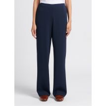 Theory - Wijde broek met hoge taille - S Maat - Blauw