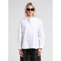 Chloe Stora - Katoenen blouse met maokraag - 38 Maat - Wit